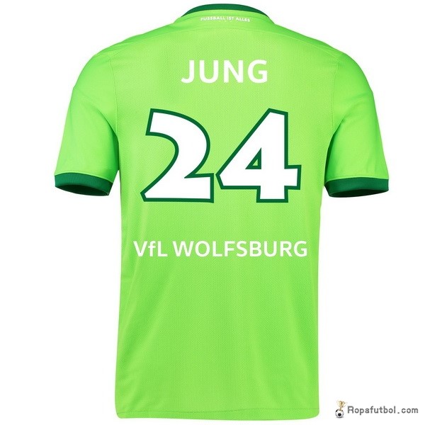 Camiseta VfL Wolfsburgo Replica Primera Ropa Jung 2016/17 Verde